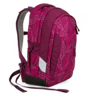 Studentský batoh Satch sleek – Purple Leaves