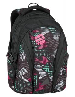 Studentský školní batoh Bagmaster BAG 7 B BLACK/PINK/GREY