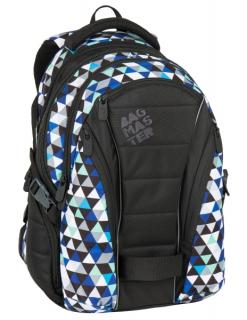 Studentský školní batoh Bagmaster BAG 7 I BLACK/BLUE/GREY