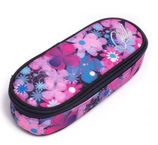 Topgal - Školní pouzdro CHI 894 H - Pink - Květy