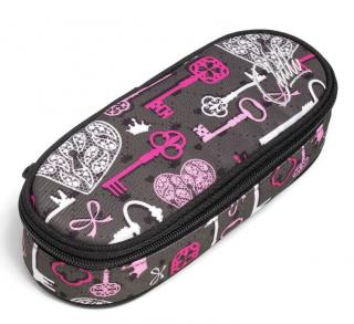 Topgal - Školní pouzdro CHI 908 H - Pink - Klíč k srdci