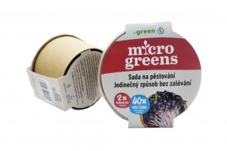 Microgreens červené zelí sada na pěstování