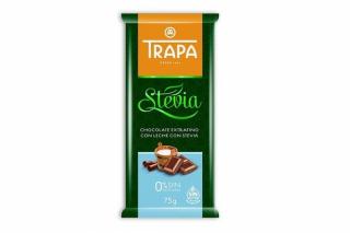 TRAPA Mléčná čokoláda se stévií 75g