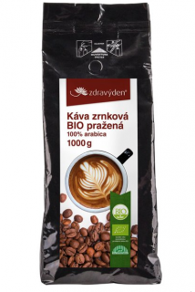 Zdravý den Káva zrnková pražená BIO 1000g