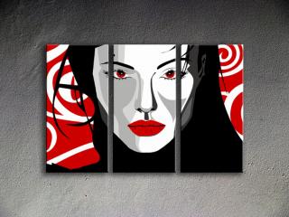 Maľovaný POP ART obraz na stenu Nice WOMAN