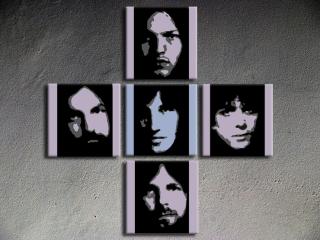 Malovaný POP ART obraz na stěnu Pink Floyd