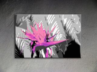 Ručne maľovaný POP Art Flower 1 dielny 120x80cm