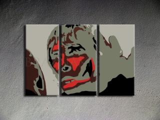 Ručne maľovaný POP Art Ian Brown 3 dielny 120x80cm