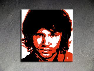 Ručne maľovaný POP Art Jim Morrison 1 dielny 100x100cm