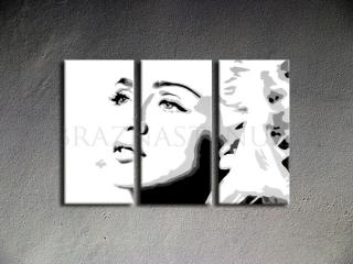 Ručne maľovaný POP Art Madonna 3 dielny 120x80cm