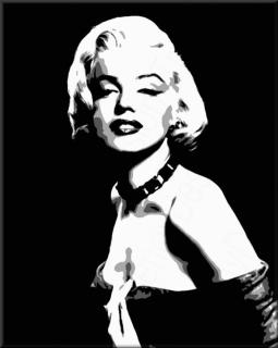 Ručne maľovaný POP Art Marilyn MONROE 1 dielny 80x100cm