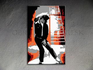 Ručne maľovaný POP Michael Jackson 1 dielny 100x100cm