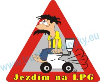 Samolepka Jezdím na LPG