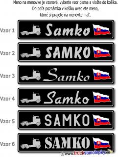 ŠPZ menovka 002