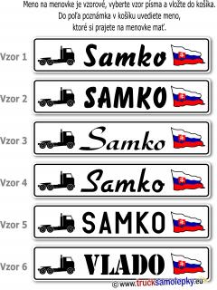 ŠPZ menovka 006