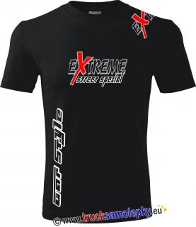 Tričko EXTREME STREET SPECIAL CAR STYLE  v barvě černé