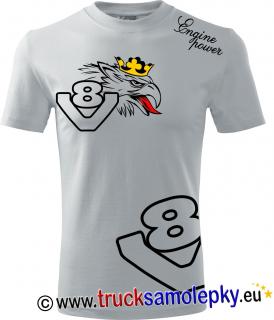Truck tričko GRIFFIN V8 II. v barvě bílé