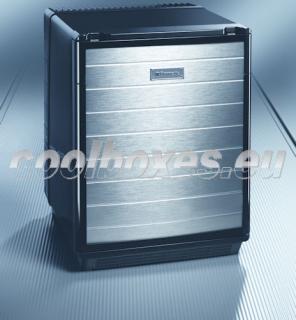 Minilednice/minibar Silencio DS 400 s hliníkovým dekorem