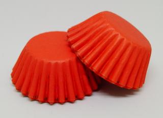 Mini papírové košíčky - 3,5x2 cm- červené 48 ks