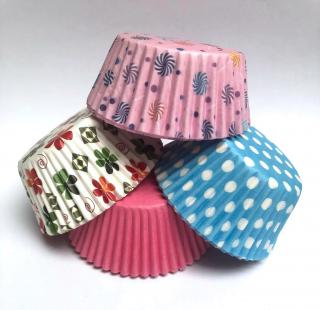 Papírové košíčky na muffiny - 100 ks