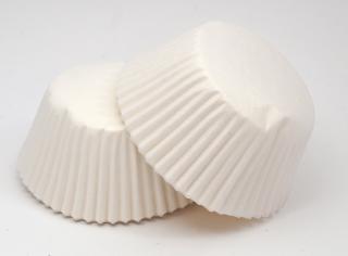 Papírové košíčky na muffiny - bílé 48ks