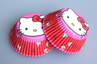 Papírové košíčky na muffiny - Kitty - 48 ks