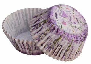 Papírové košíčky na muffiny - levandule 50 ks