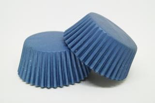 Papírové košíčky na muffiny - námořnická modř 48 ks