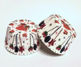 Papírové košíčky na muffiny - oslava 48 ks