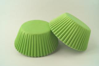 Papírové košíčky na muffiny - zelené 48 ks
