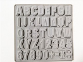 Silikonová forma - abeceda a číslice