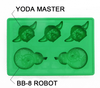 Silikonová forma - Star Wars Yoda a robot BB8