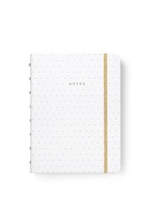 Blok Filofax Notebook Moonlight bílá - A5/56l