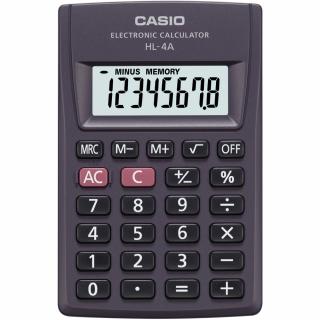 Kalkulačka Casio HL 4A - displej 8 míst