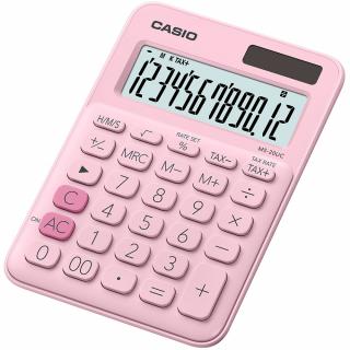 Kalkulačka Casio MS 20 UC - displej 12 míst / růžová