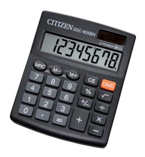 Kalkulačka Citizen SDC - 805 BN / displej 8 míst