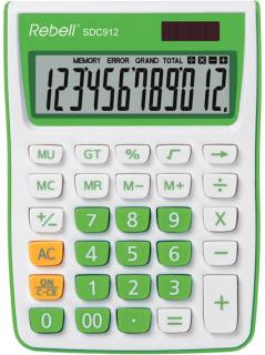 Kalkulačka Rebell SDC 912 - displej 12 míst / zelená