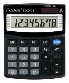 Kalkulačka Rebell SDC - displej 8 míst / 408+ černá