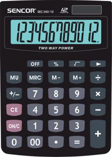 Kalkulačka Sencor - SEC 340/12 - displej 12 míst