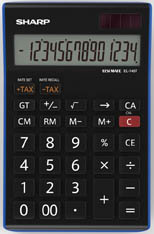 Kalkulačka Sharp EL 145 TBL - displej 14 míst