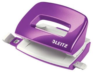 Kancelářský děrovač Leitz 5060 mini - metalická fialová