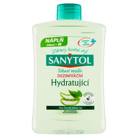 Mýdlo dezinfekční Sanytol - náplň hydratující / 500 ml