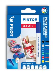 Pilot Pintor 4077 EF popisovače Classic akryl sada 6ks