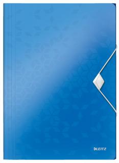 Spisové desky A4 s gumou Leitz WOW - modrá