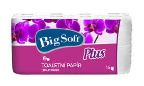 Toaletní papír Big Soft - Plus / 16 ks / dvouvrstvý