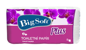Toaletní papír Big Soft Plus - 8 / bílá