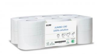 Toaletní papír Jumbo 100 % celulóza - průměr 280 mm