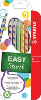 Trojhranné pastelky STABILO® EASYcolors - 6 barev / pro praváky