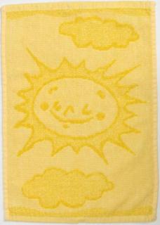 Dětský ručník Sun yellow 30x50 cm