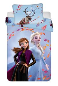 Disney povlečení do postýlky Frozen 2 Blue leaves baby 100x135, 40x60 cm